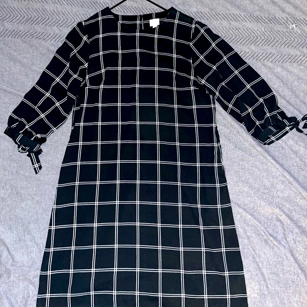Black plaid dress